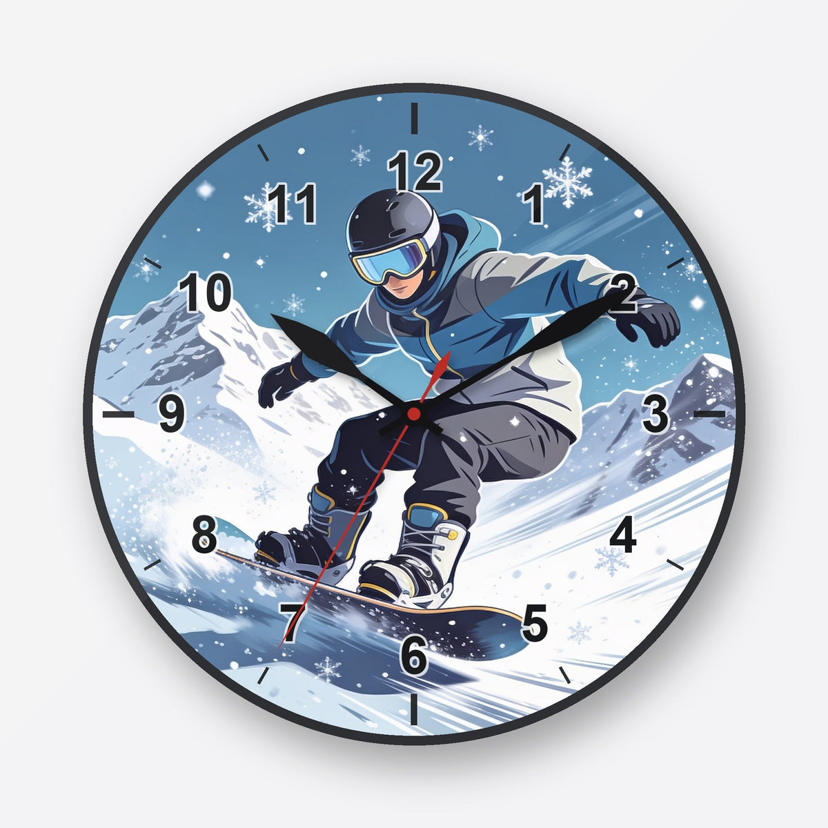 Snowboarding Wall Clock My Wall Clock