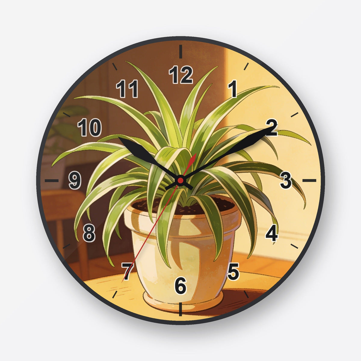 Spider Plant Wall Clock My Wall Clock