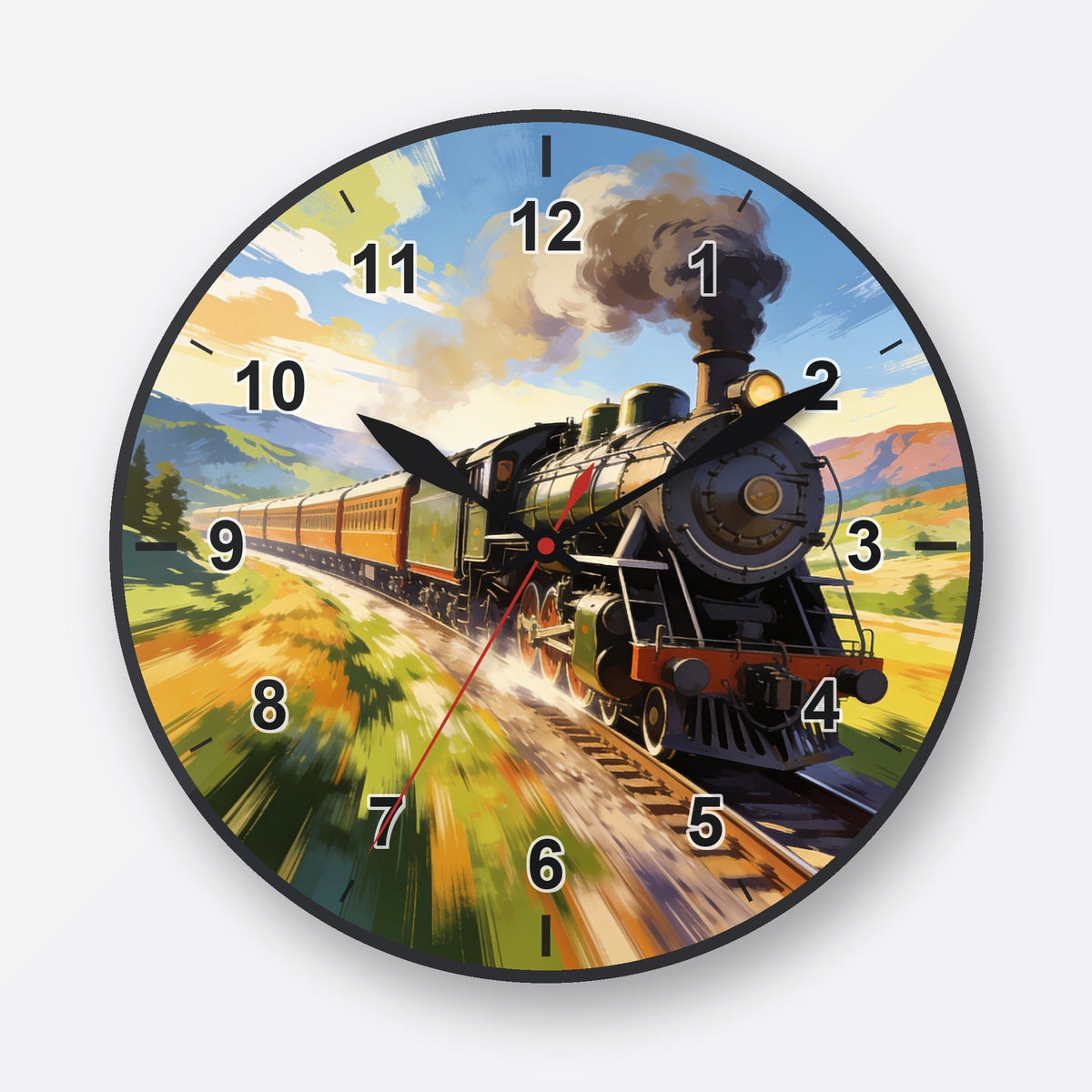 Steam Locomotive Wall Clock My Wall Clock