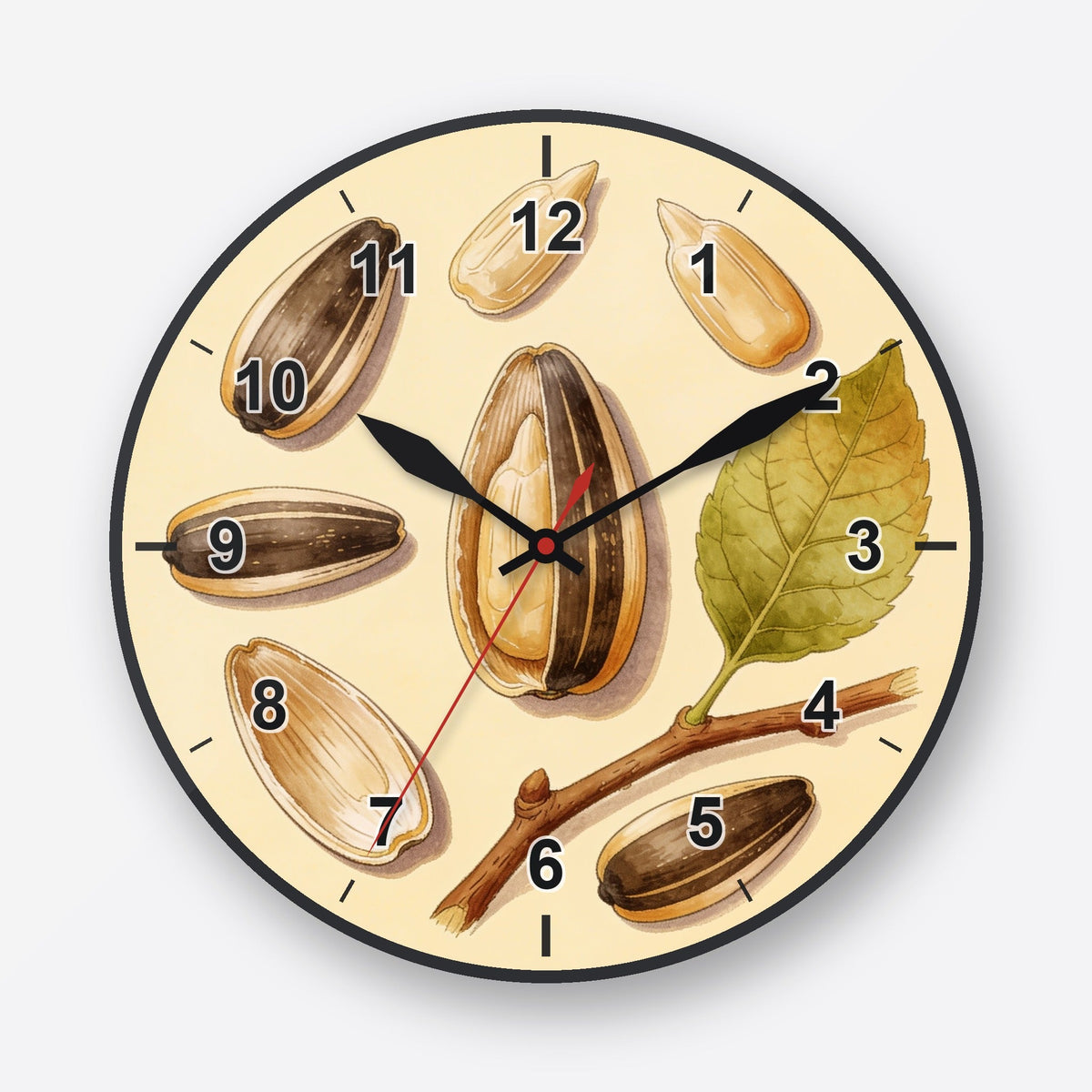 Sunflower Seed Wall Clock My Wall Clock