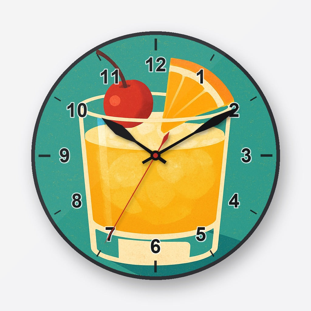 Whiskey Sour Wall Clock My Wall Clock