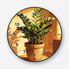 ZZ Plant Wall Clock My Wall Clock