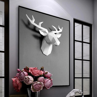 3D Deer Wall Art Decor My Wall Clock