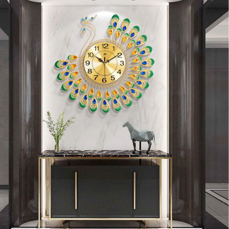 3d Sacred Peacock Wall Clock My Wall Clock