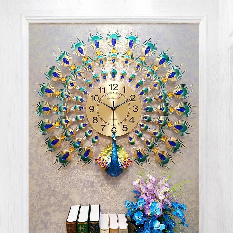3d Sacred Peacock Wall Clock My Wall Clock