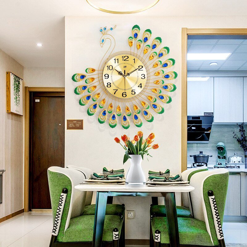 3d Sacred Peacock Wall Clock My Wall Clock