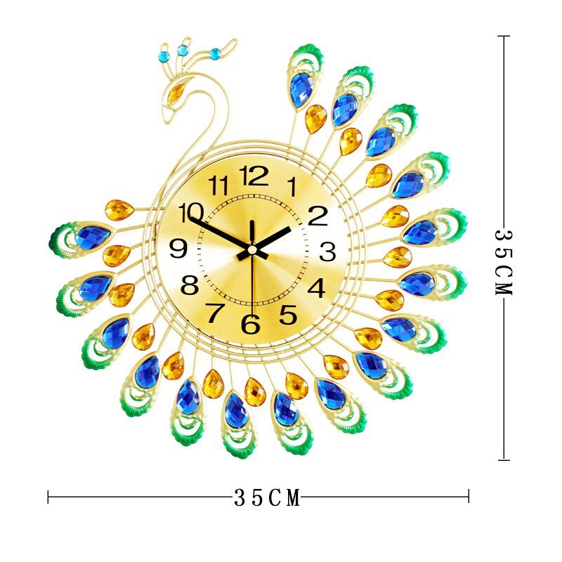 3d Sacred Peacock Wall Clock My Wall Clock