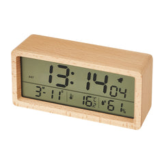 Bamboo LED Wooden Alarm Clock My Wall Clock