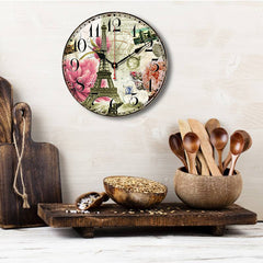 Vintage Eiffel Tower Clock My Wall Clock