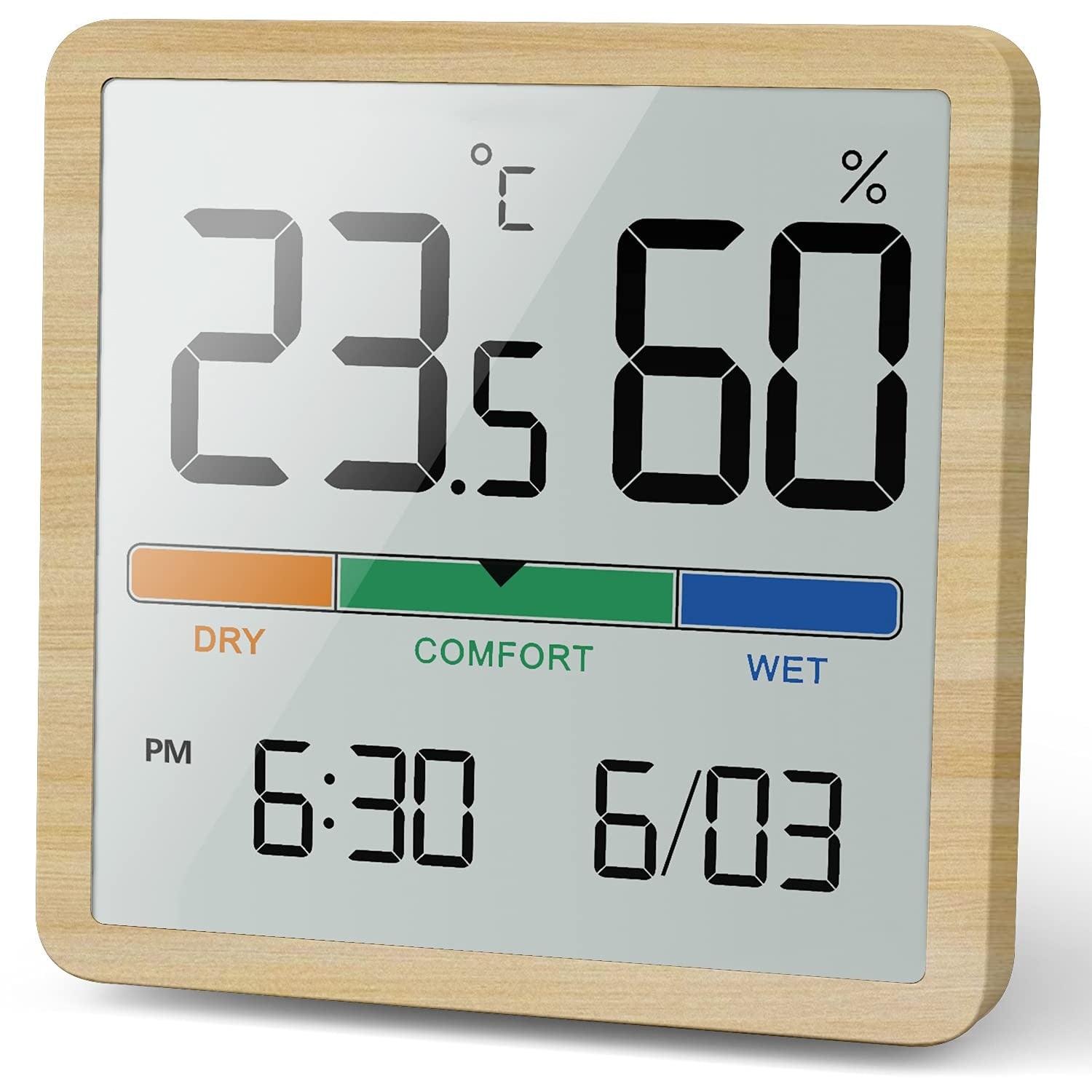 Temperature Hygrometer Wall Clock