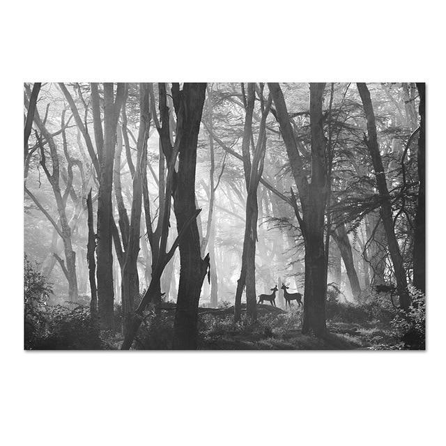 Black and White Scandinavian Art My Wall Clock