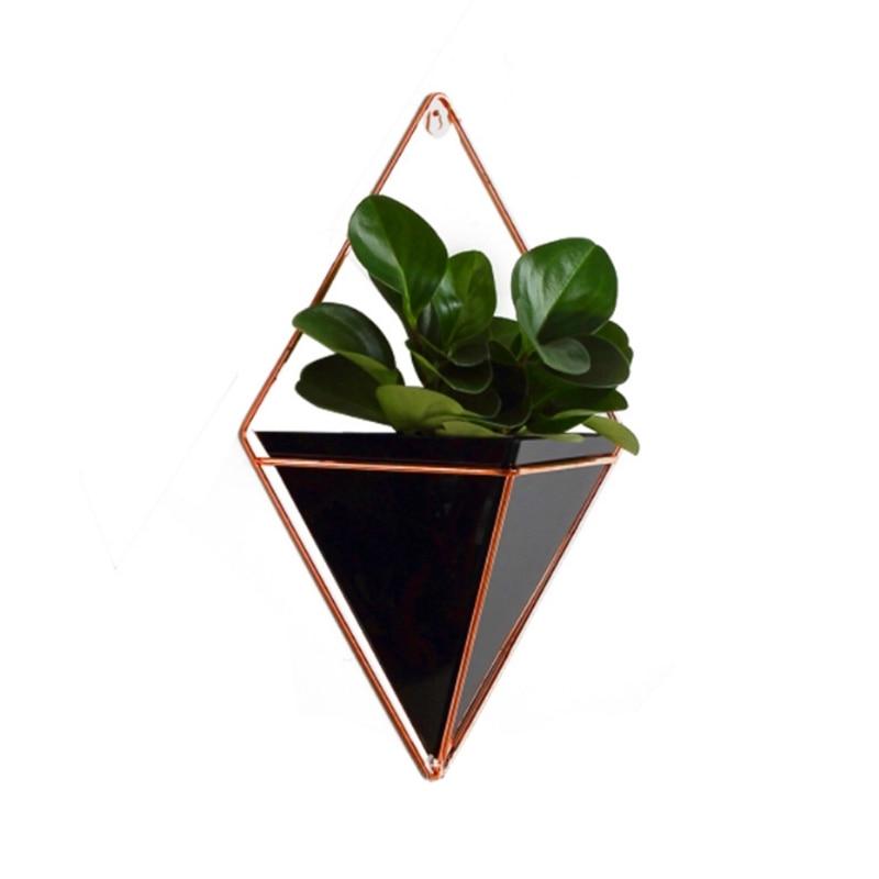 Black Geometric Wall Vase My Wall Clock