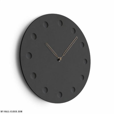 Black Hollowed-Out Scandinavian Clock My Wall Clock