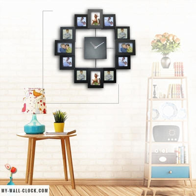 Black Photo Frame Wall Clock My Wall Clock