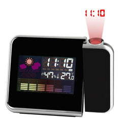 Black Projection Weather Alarm Clock My Wall Clock