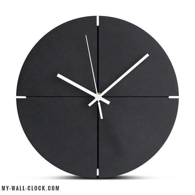 Black Wood Modern Clock My Wall Clock