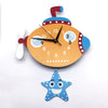 Child Clock with Pendulum <br>Submarine My Wall Clock