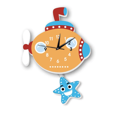 Child Clock with Pendulum <br>Submarine My Wall Clock