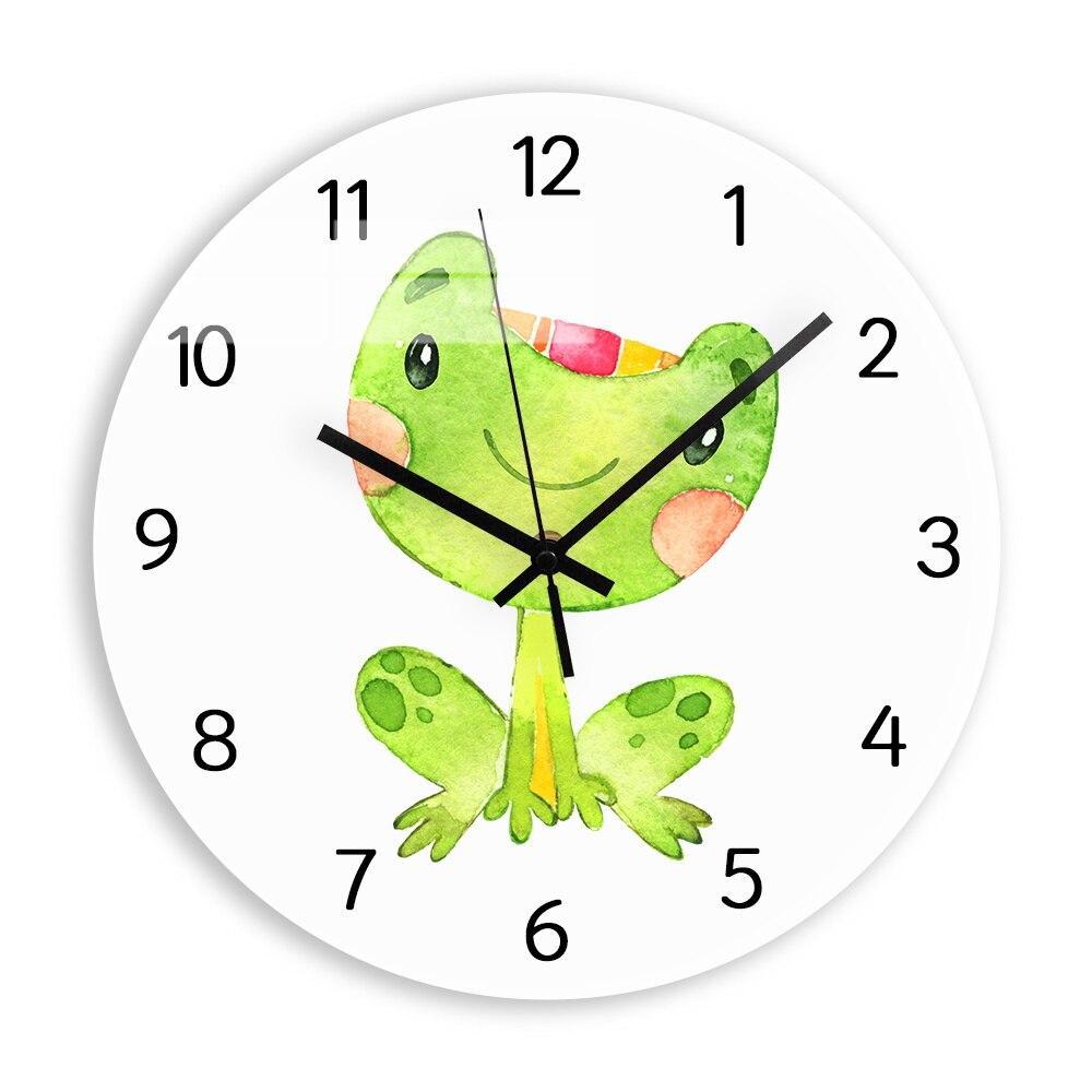 Child Wall Clock Green Frog My Wall Clock