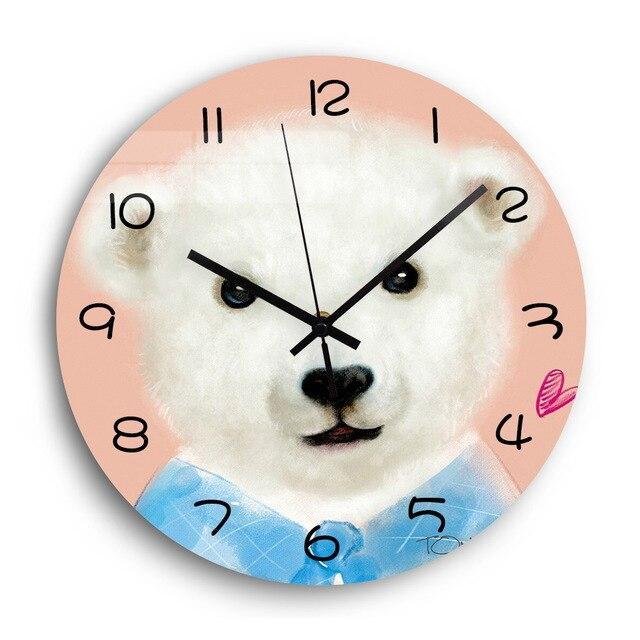 Children's Blue Little Bear Wall Clock My Wall Clock