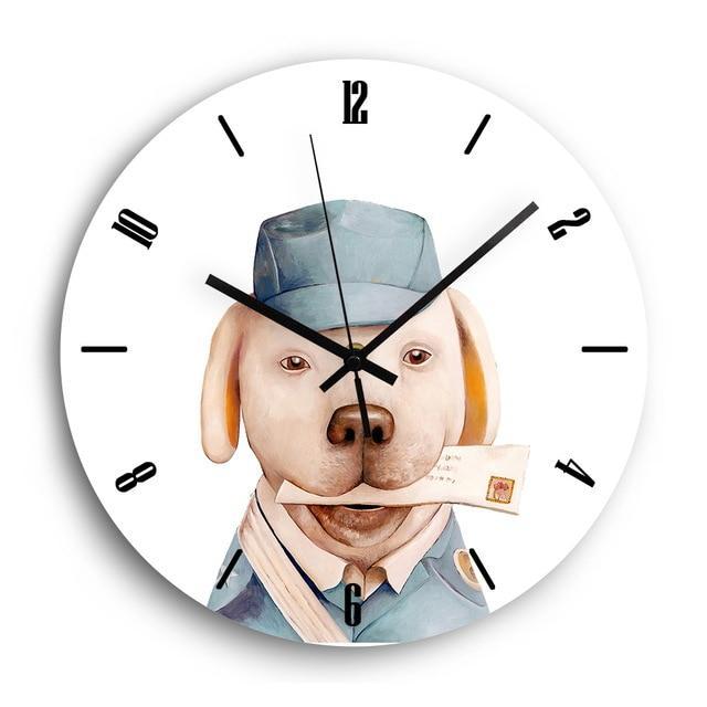 Child Wall Clock The Postman Dog My Wall Clock