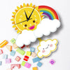 Children's Clock with Pendulum <br>Rainbow My Wall Clock