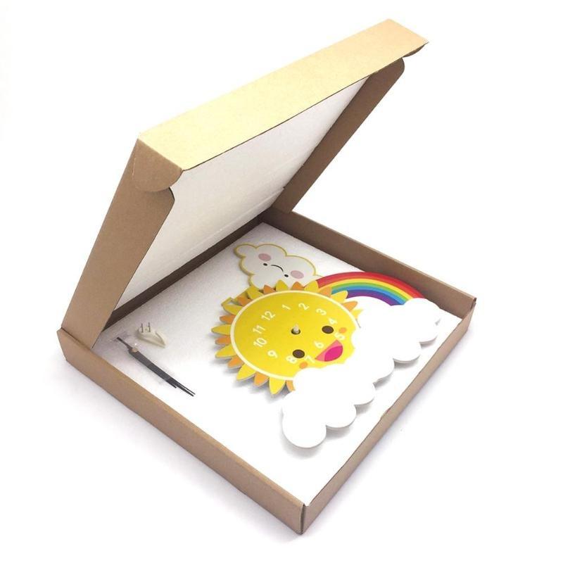 Children's Clock with Pendulum <br>Rainbow My Wall Clock