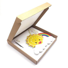 Children's Clock with Pendulum <br>Rainbow My Wall Clock