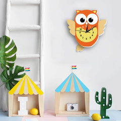 Children's Clock with Pendulum <br>The Owl My Wall Clock
