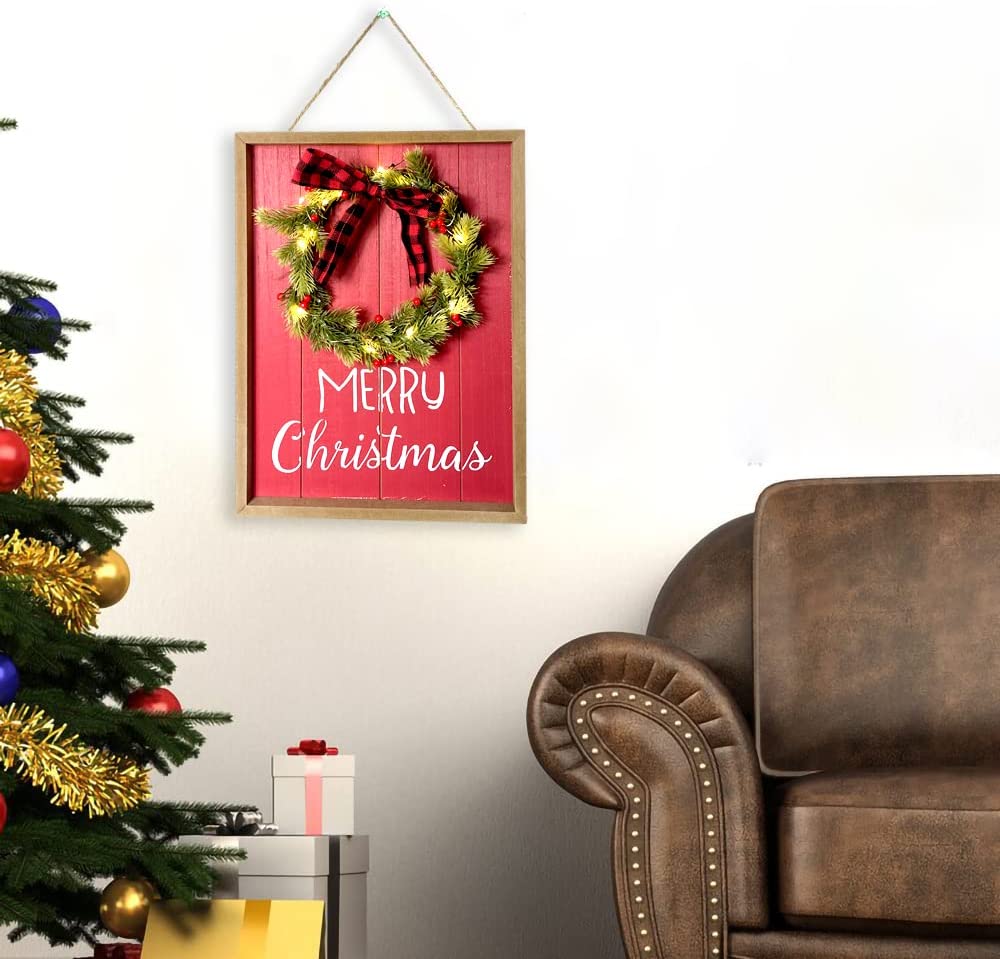 December Led Signs Christmas Wall LED Sign – My Wall Clock