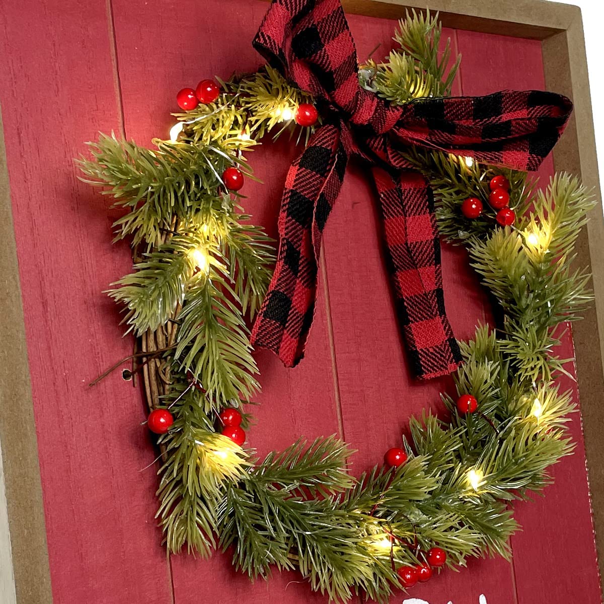 Christmas Wall LED Sign My Wall Clock