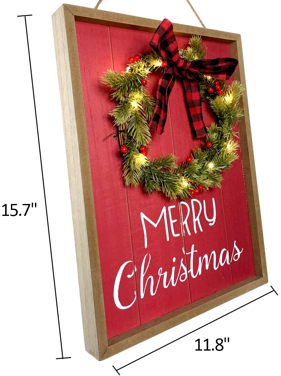 December Led Signs Christmas Wall LED Sign – My Wall Clock
