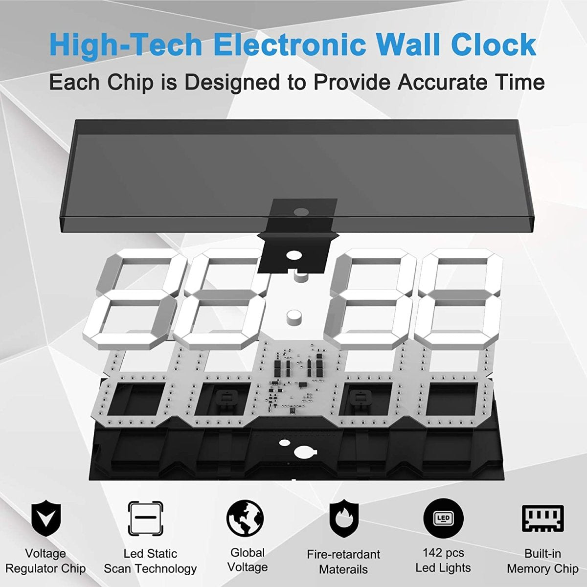 Classic Digital Giant Clock My Wall Clock