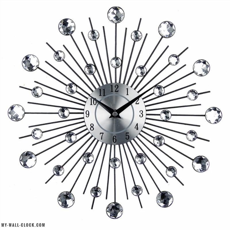 Clock design Metal and Diamonds My Wall Clock
