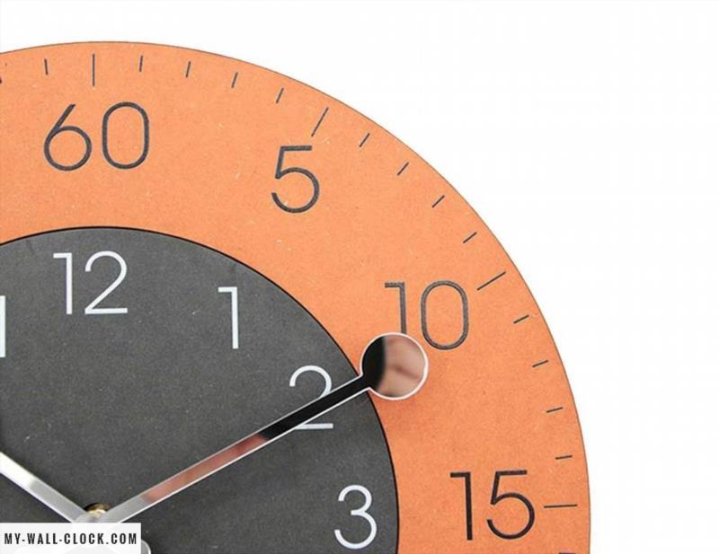 Clock Design Orange Circle My Wall Clock