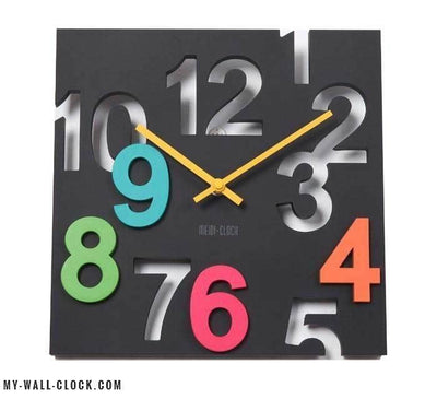 Clock Design Square 3D My Wall Clock