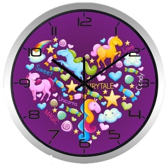 Clock Design Unicorn Heart My Wall Clock
