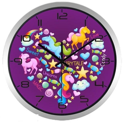 Clock Design Unicorn Heart My Wall Clock