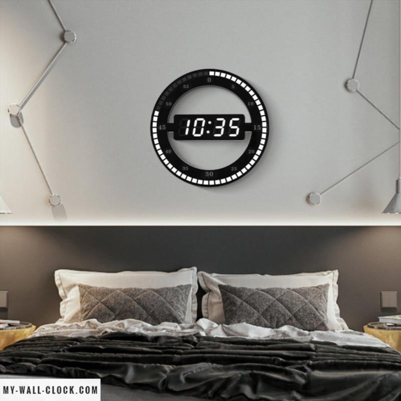Clock modern Digital circular clock My Wall Clock