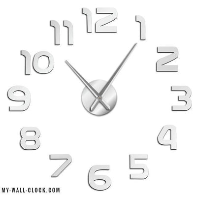 Clock Sober Grey Stickers My Wall Clock