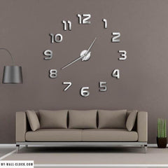 Clock Sober Grey Stickers My Wall Clock