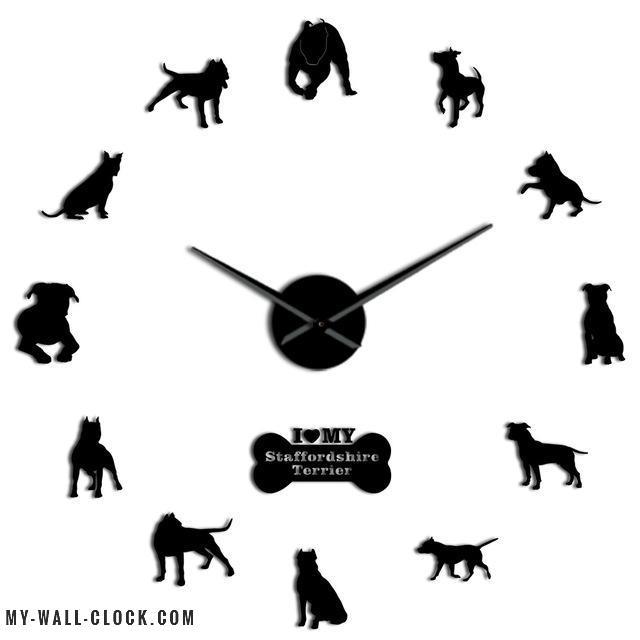 Clock Stickers Bull Terrier My Wall Clock