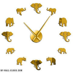 Clock Stickers Elephant World My Wall Clock