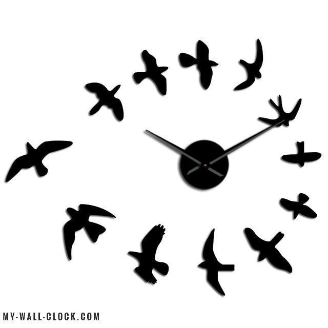 Clock Stickers Hirondelles My Wall Clock