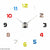 Clock Stickers Multicoloured Numbers My Wall Clock