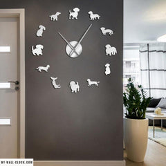 Clock Stickers Small Dogs My Wall Clock