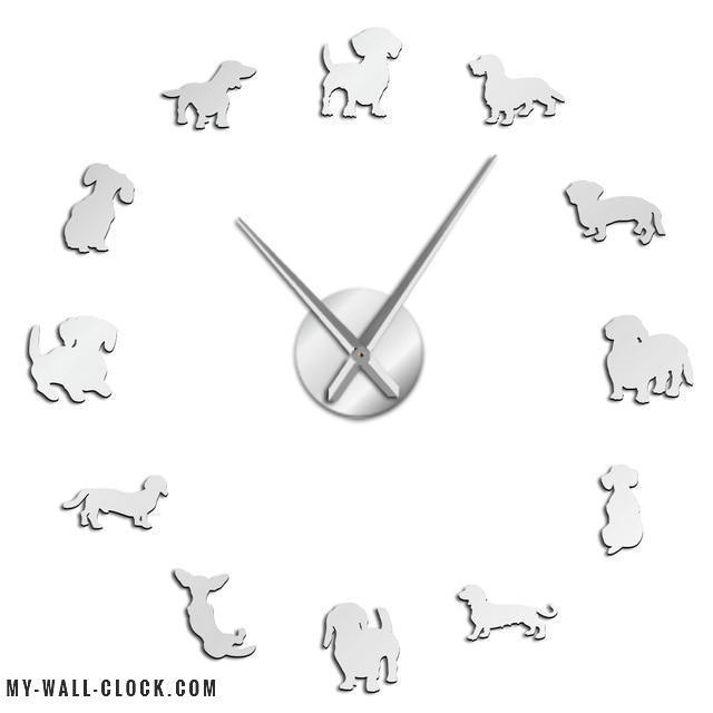 Clock Stickers Small Dogs My Wall Clock