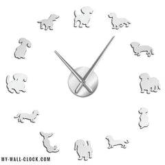 Clock Stickers Small Dogs My Wall Clock