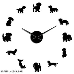 Clock Stickers Small Dogs My Wall Clock
