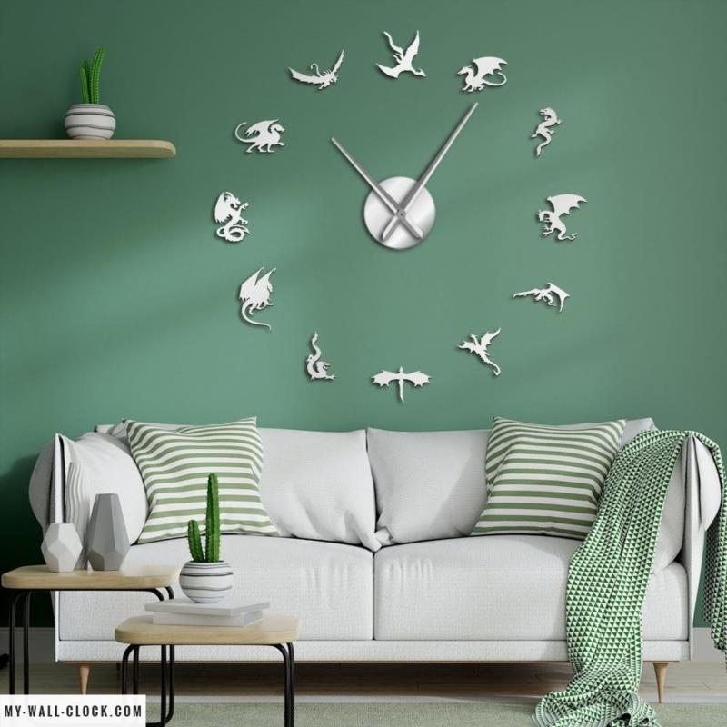 Clock Stickers Spiral Mirror My Wall Clock
